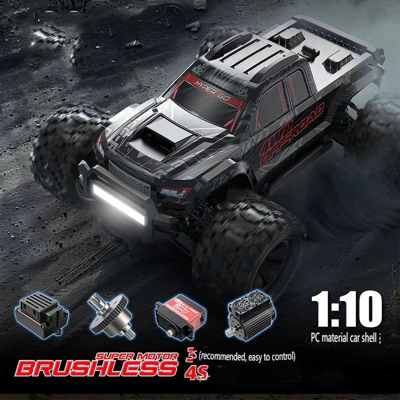 RC Beast, Remote Control Car 1/10 Electric Bigfoot 3S High Speed Brushless 4WD