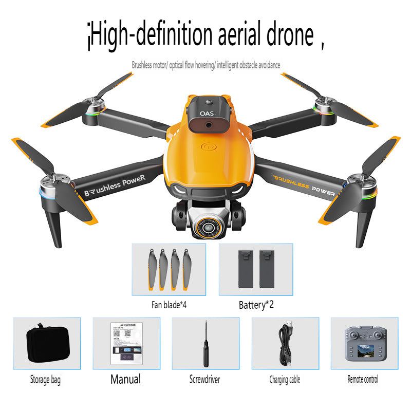 New S9 drone high definition aerial photography intelligent obstacle avoidance brushless optical flow remote control aircraft