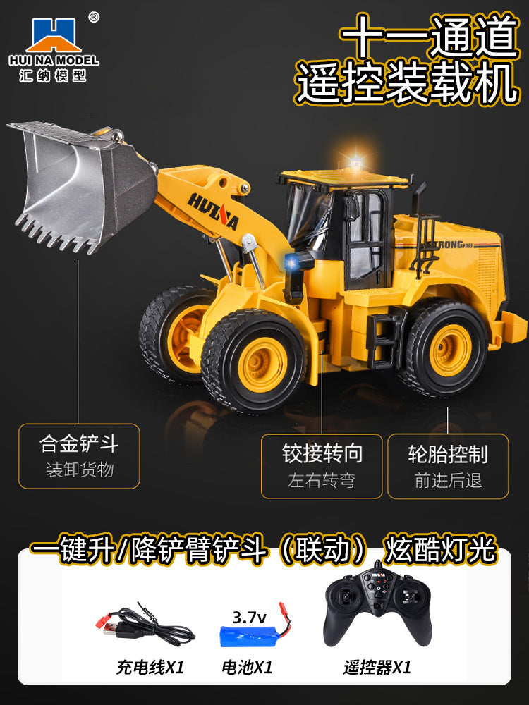 662 Boy Toys Wholesale Remote Control Bulldozer Loader Excavator Forklift Electric Engineering Truck