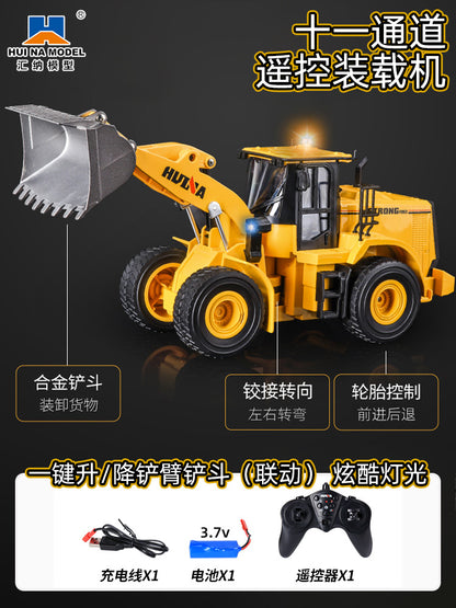 662 Boy Toys Wholesale Remote Control Bulldozer Loader Excavator Forklift Electric Engineering Truck