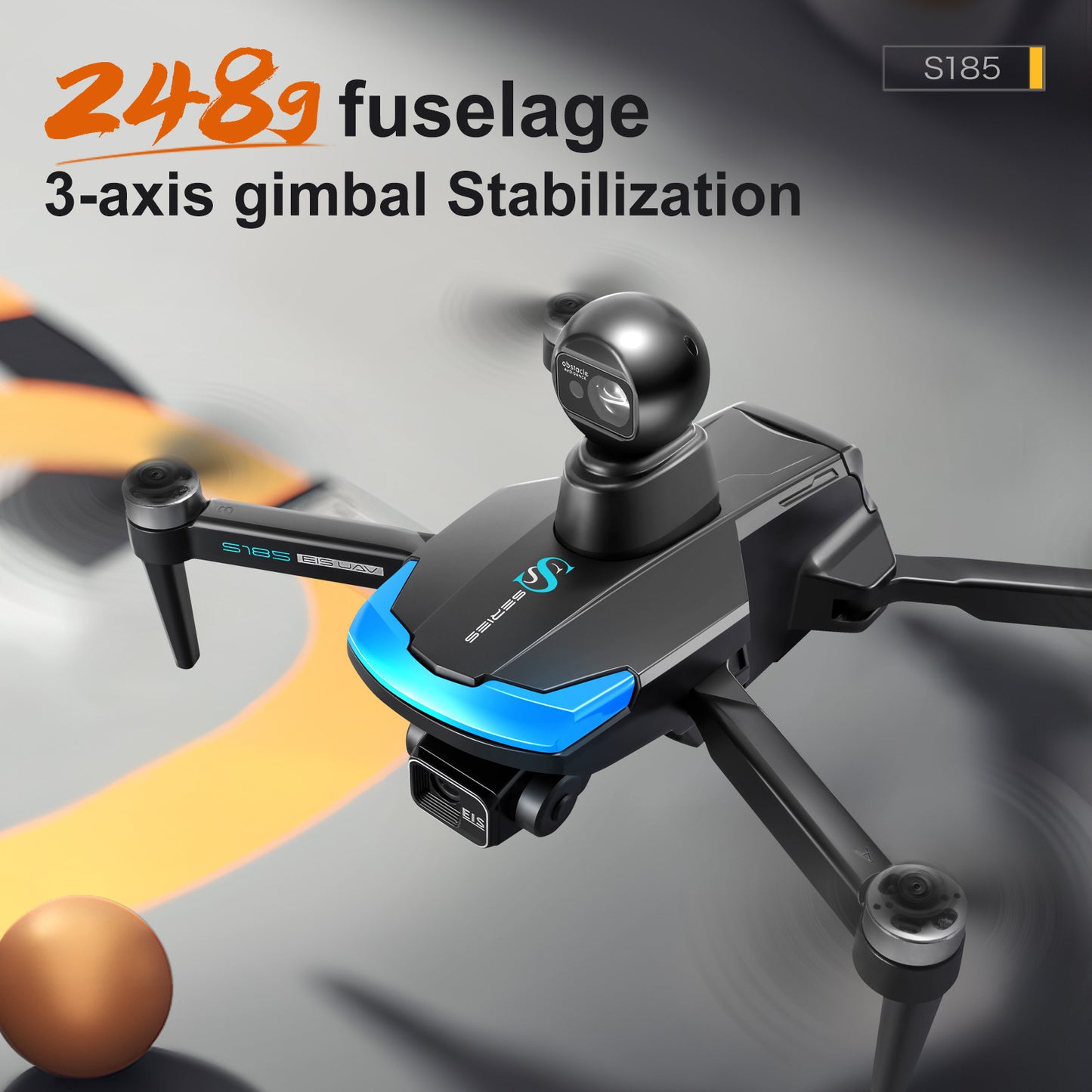 S185 aerial photography drone quadcopter folding aircraft three axis gimbal GPS automatic return remote control drone