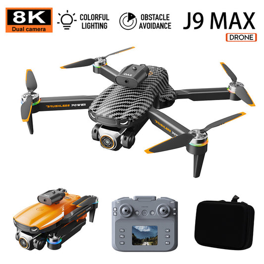 New S9 drone high definition aerial photography intelligent obstacle avoidance brushless optical flow remote control aircraft