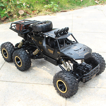 Super large alloy four-wheel drive off-road vehicle charging high-speed six-wheel climbing car children's toys boy remote control car