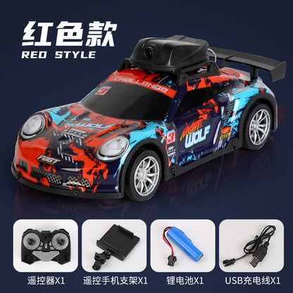 1:20 light drift remote control car hd wifi camera video car 2.4g high speed outdoor toy car