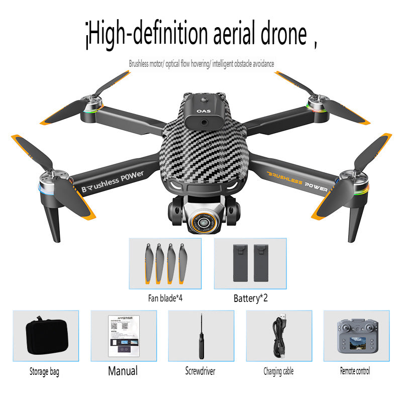 New S9 drone high definition aerial photography intelligent obstacle avoidance brushless optical flow remote control aircraft