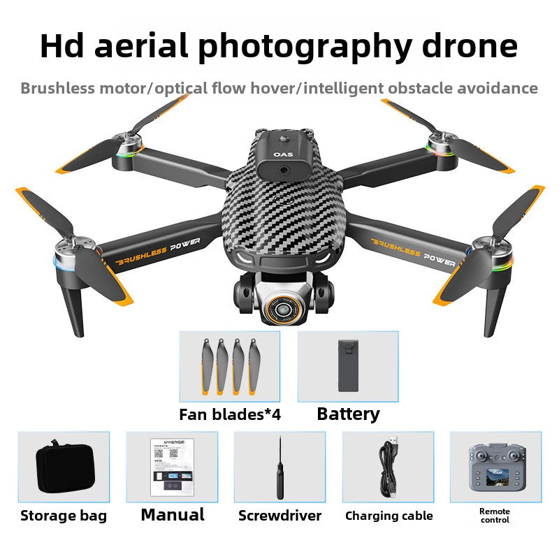 New S9 drone high definition aerial photography intelligent obstacle avoidance brushless optical flow remote control aircraft