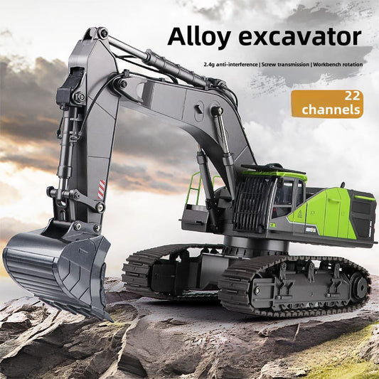 593 screw drive infinite rotation alloy excavator 1:14 construction vehicle commercial amusement modified toy