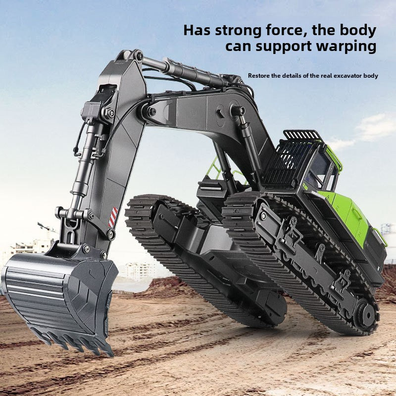 593 screw drive infinite rotation alloy excavator 1:14 construction vehicle commercial amusement modified toy