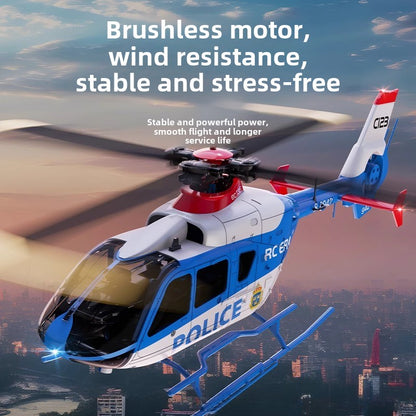 Remote control helicopter C123 brushless tumbling upside down 6-way single propeller