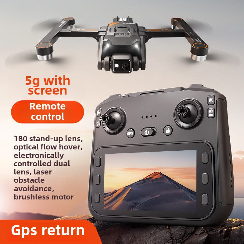 RG700PRO4.5 inch screen control 5G brushless optical flow laser obstacle avoidance GPS positioning remote control drone