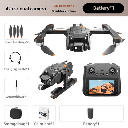 RG700PRO4.5 inch screen control 5G brushless optical flow laser obstacle avoidance GPS positioning remote control drone