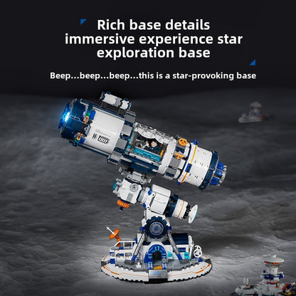 Space telescope star exploration program science and education globe puzzle assembly building block children's toys