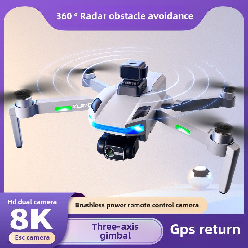 S135 automatic return GPS drone three axis gimbal high definition aerial photography aircraft brushless obstacle avoidance drone