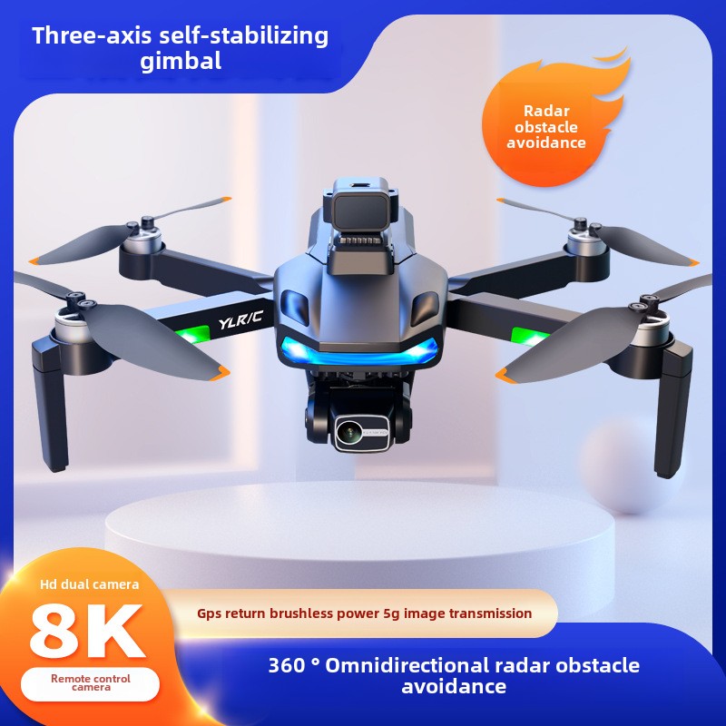 S135 automatic return GPS drone three axis gimbal high definition aerial photography aircraft brushless obstacle avoidance drone