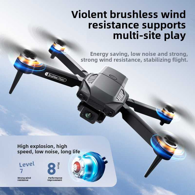 F198 brushless drone optical flow positioning dual camera aerial quadcopter remote control drone