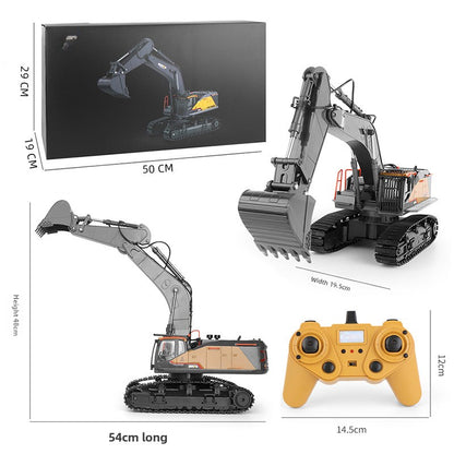 592 Remote Control Alloy Excavator 22 Channel Engineering Truck Excavator Large Excavator Children's Model Toy