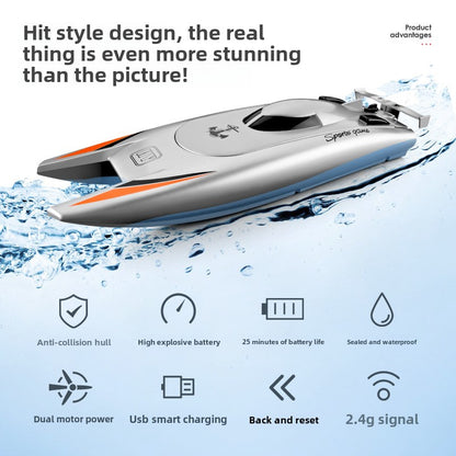 805 Remote Control Submarine Wireless 2.4G Boy Remote Control Toy High Speed Water Remote Control Boat Electric Toy