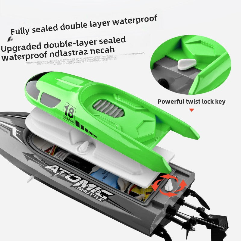 601 wireless 2.4G remote control boat electric simulation remote control speedboat long battery life charging boy water remote control toy